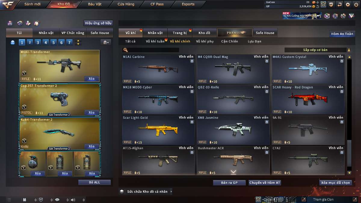 shop acc cf uy tin gia re